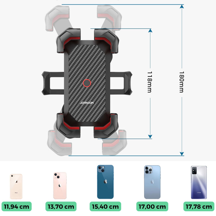 Uchwyt na telefon SmartBike 360° | kompatybilny ze wszystkimi smartfonami
