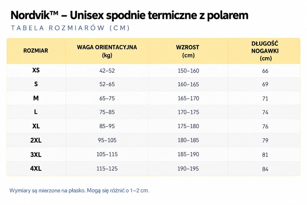 Nordvik™ – Unisex spodnie termiczne z polarem