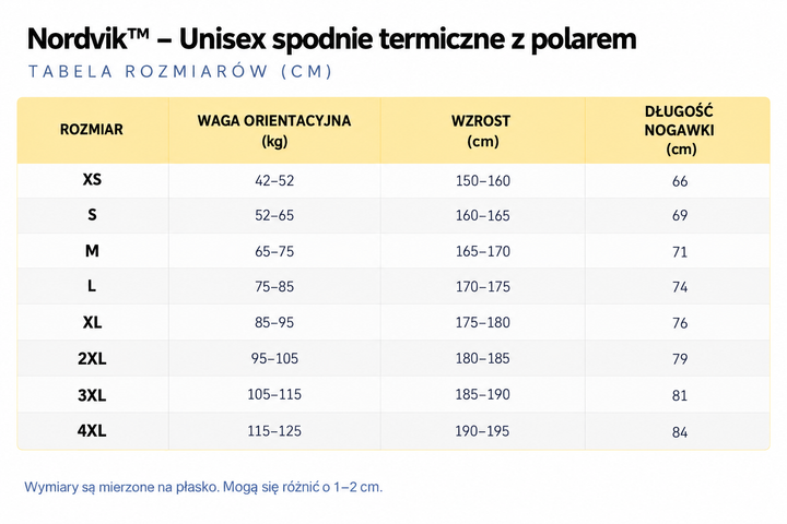 Nordvik™ – Unisex spodnie termiczne z polarem