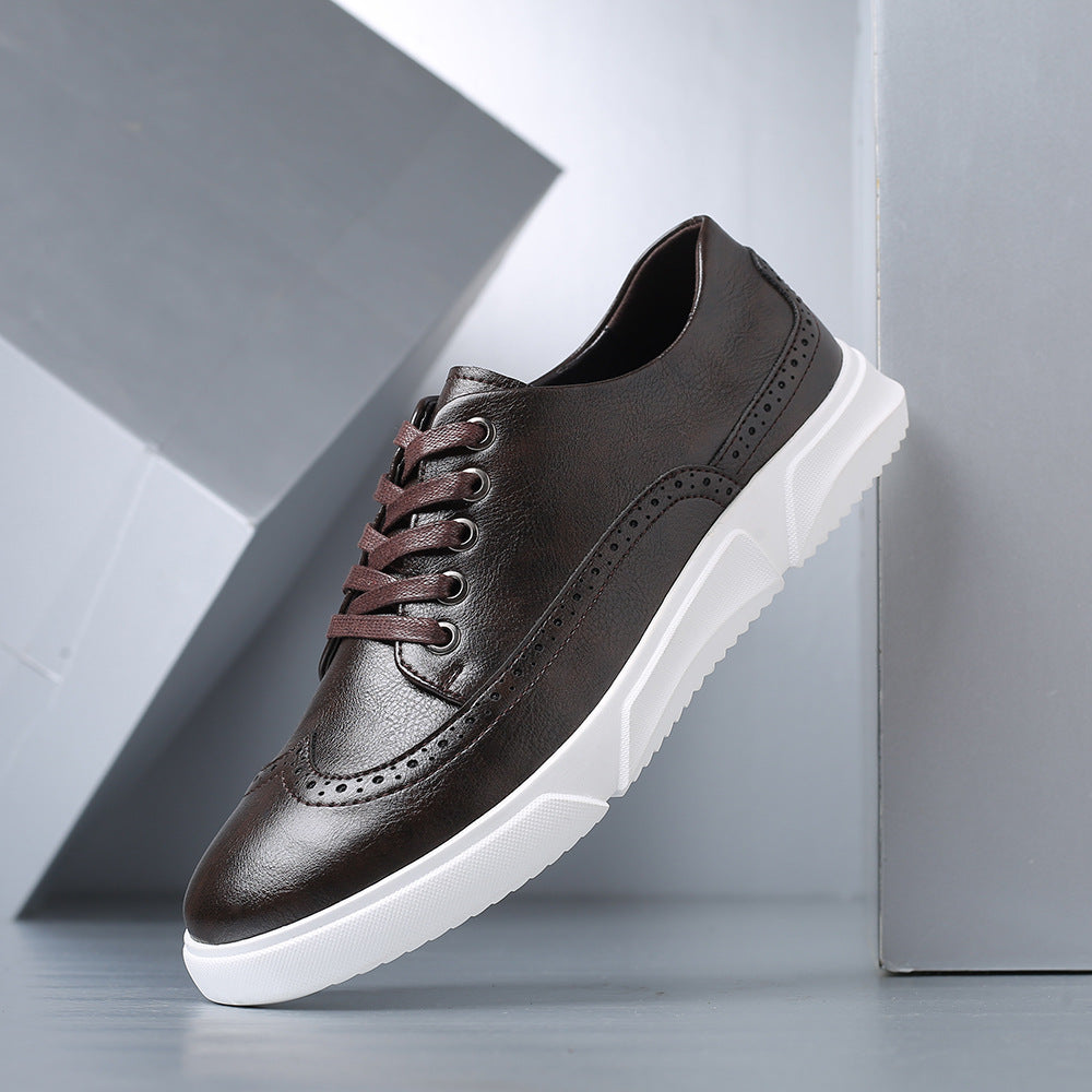 Bruno | Skórzane Sneakersy
