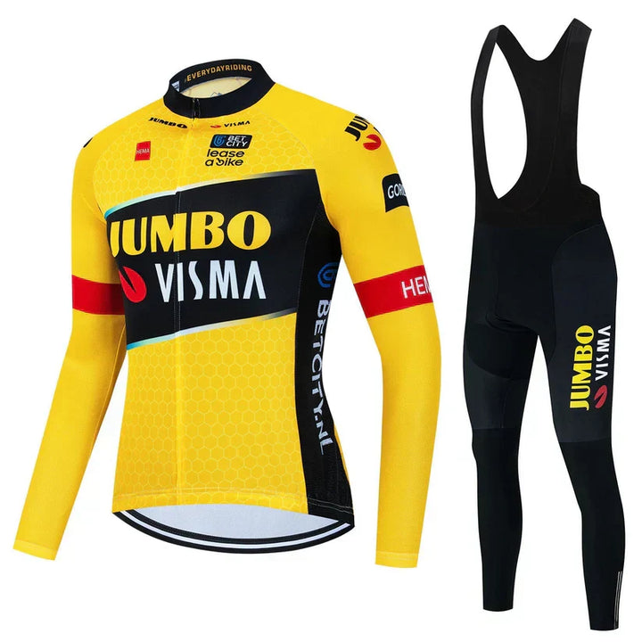 Jumbo-Visma | Profesjonalny zestaw kolarski z długim rękawem