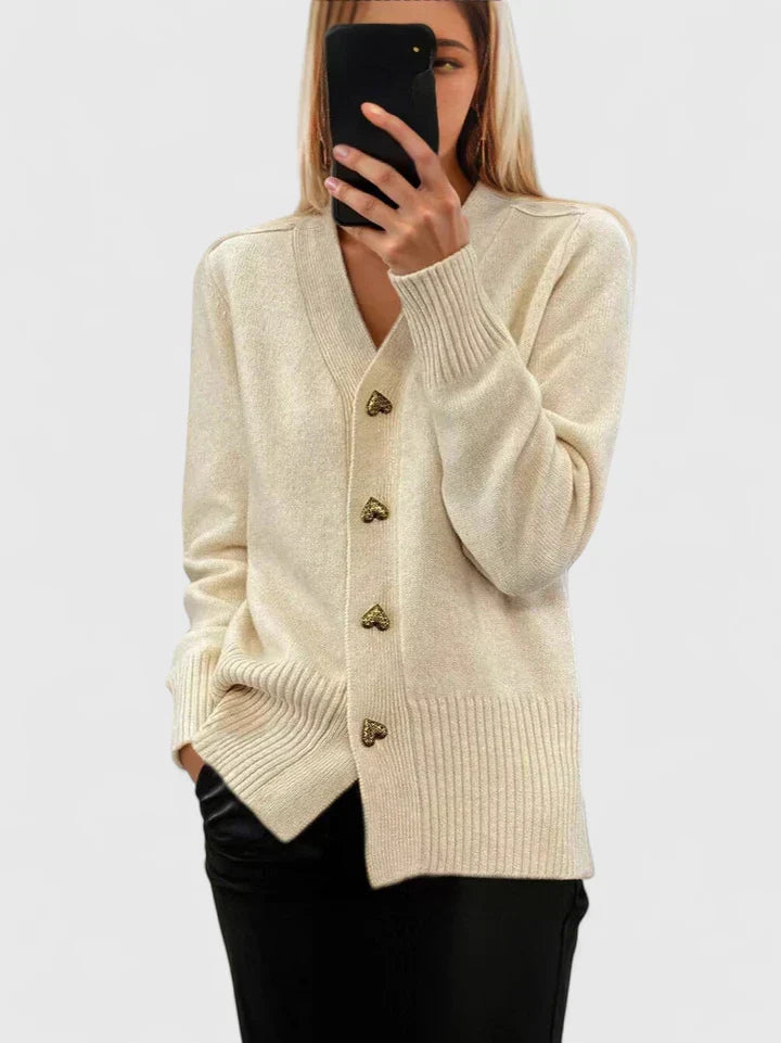 Lillyanne™ – Elegancki kardigan damski z ozdobnymi guzikami