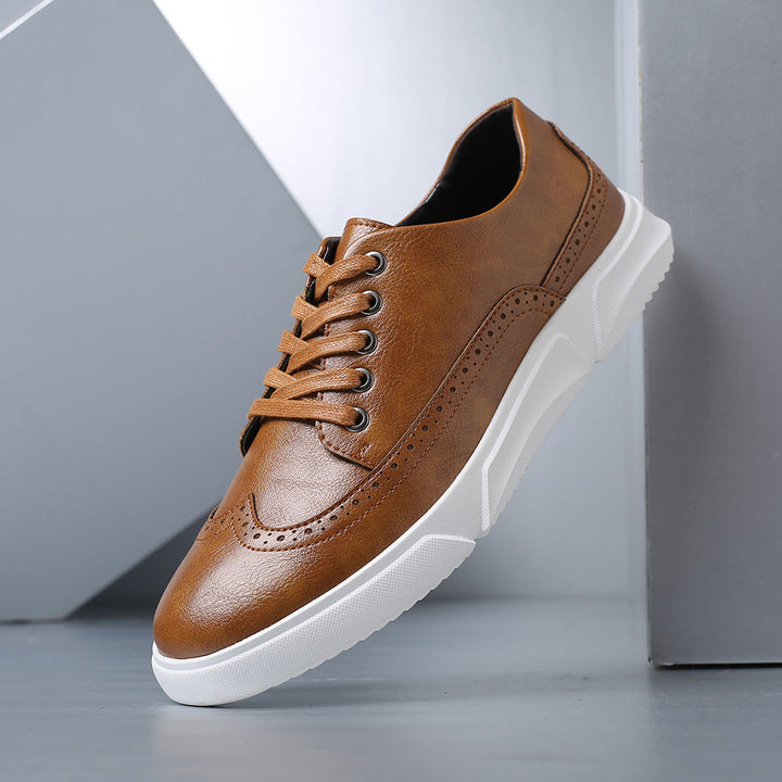 Bruno | Skórzane Sneakersy