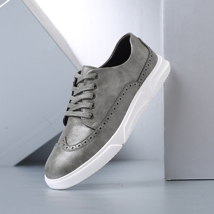 Bruno | Skórzane Sneakersy