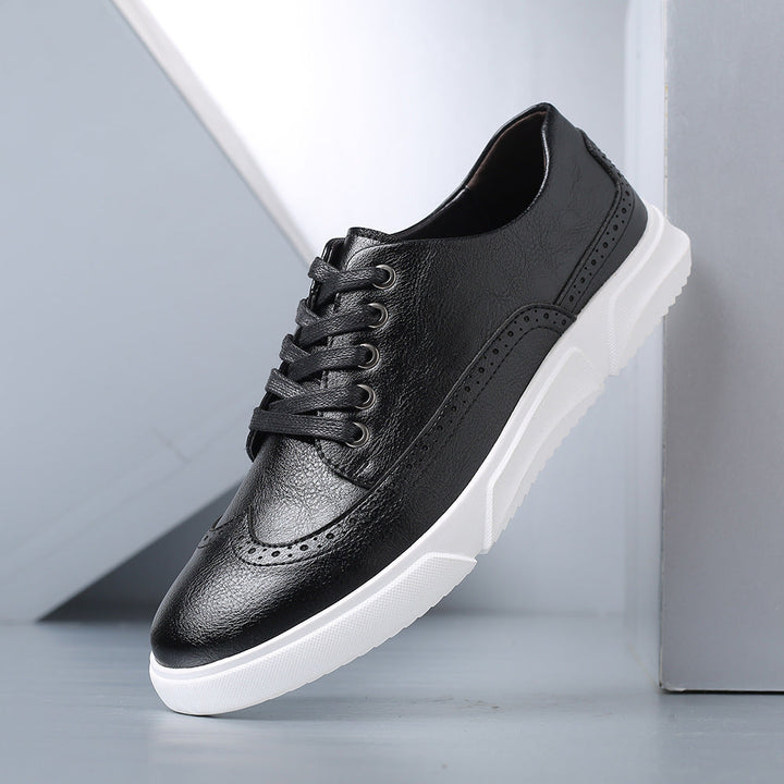 Bruno | Skórzane Sneakersy