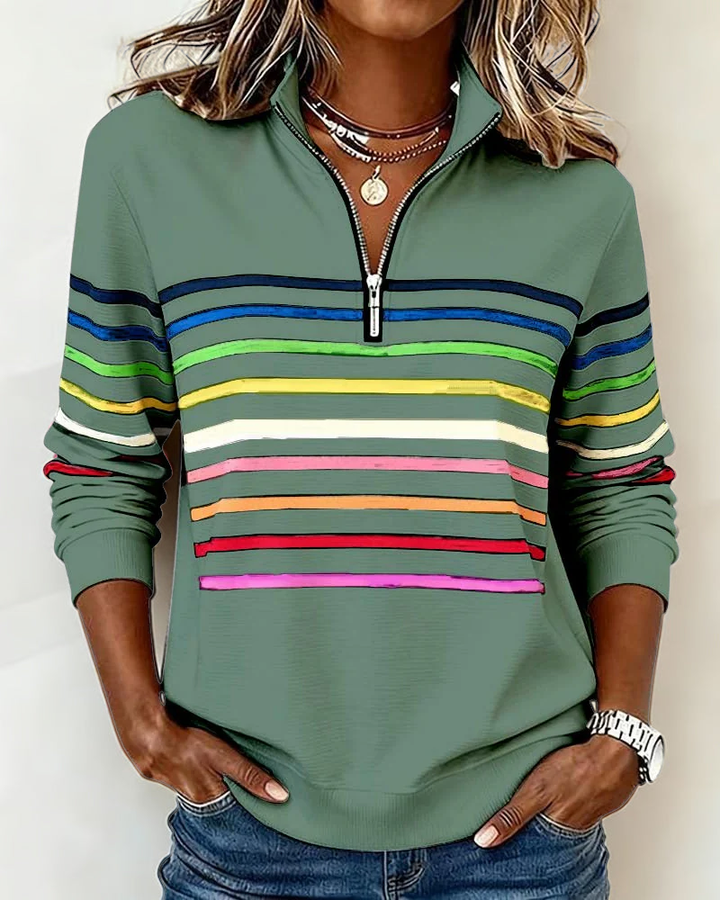 Marie | Casual sweter w kolorowym stylu