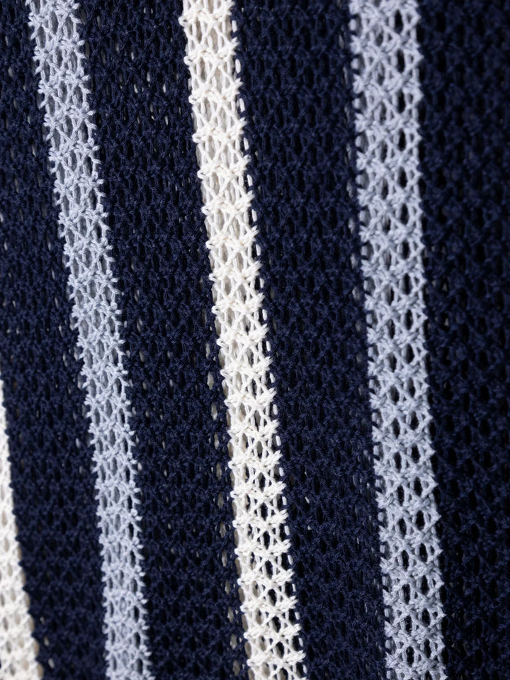 Capri | Dzianinowe Polo w Paski