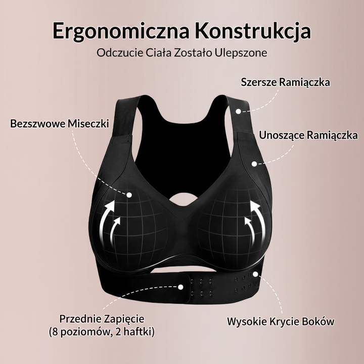 PostureElegance™ – Wspierający biustonosz bez fiszbin z zapięciem z przodu