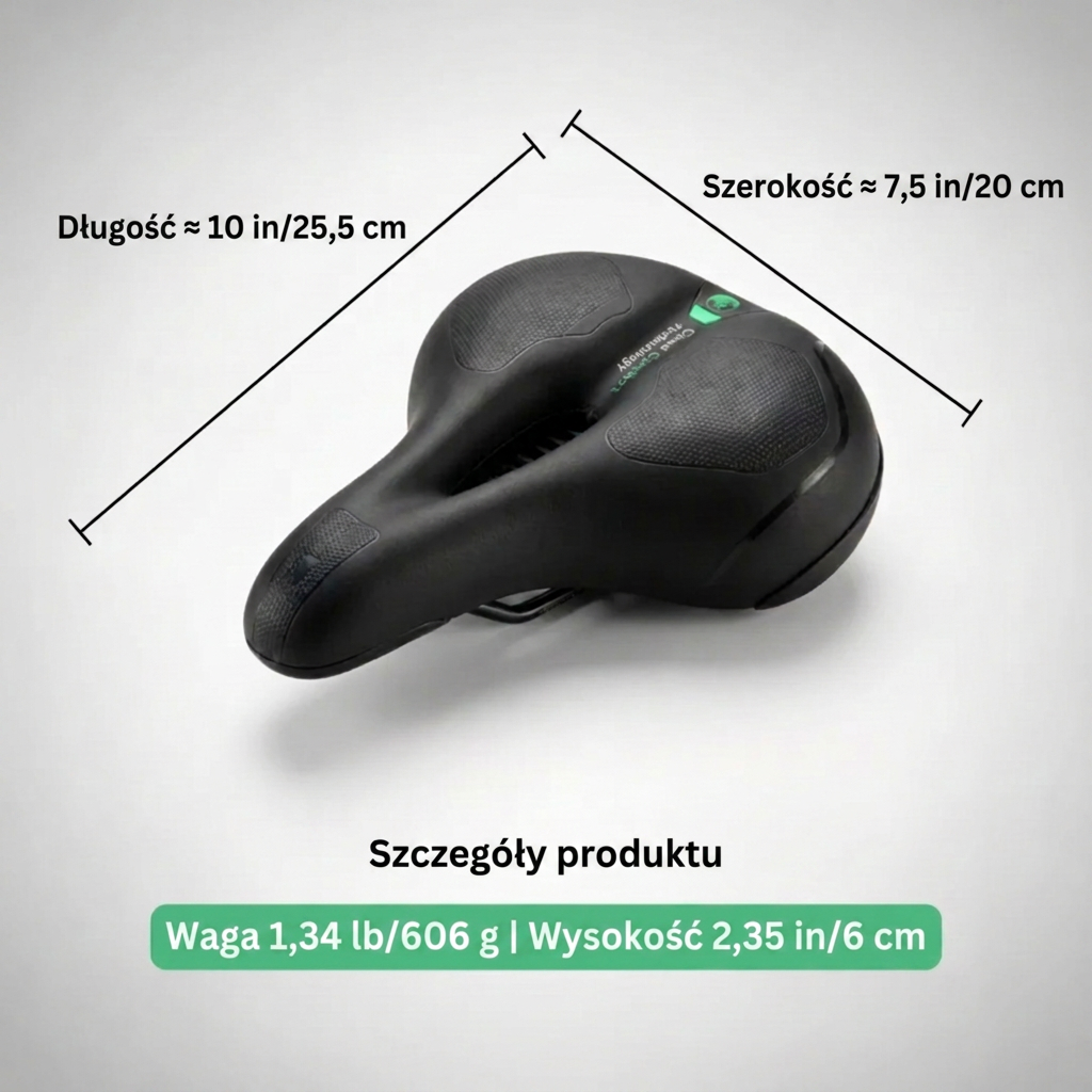 ComfortRide™ Ergonomiczna, oddychająca poduszka na siodełko rowerowe – Maksymalny komfort