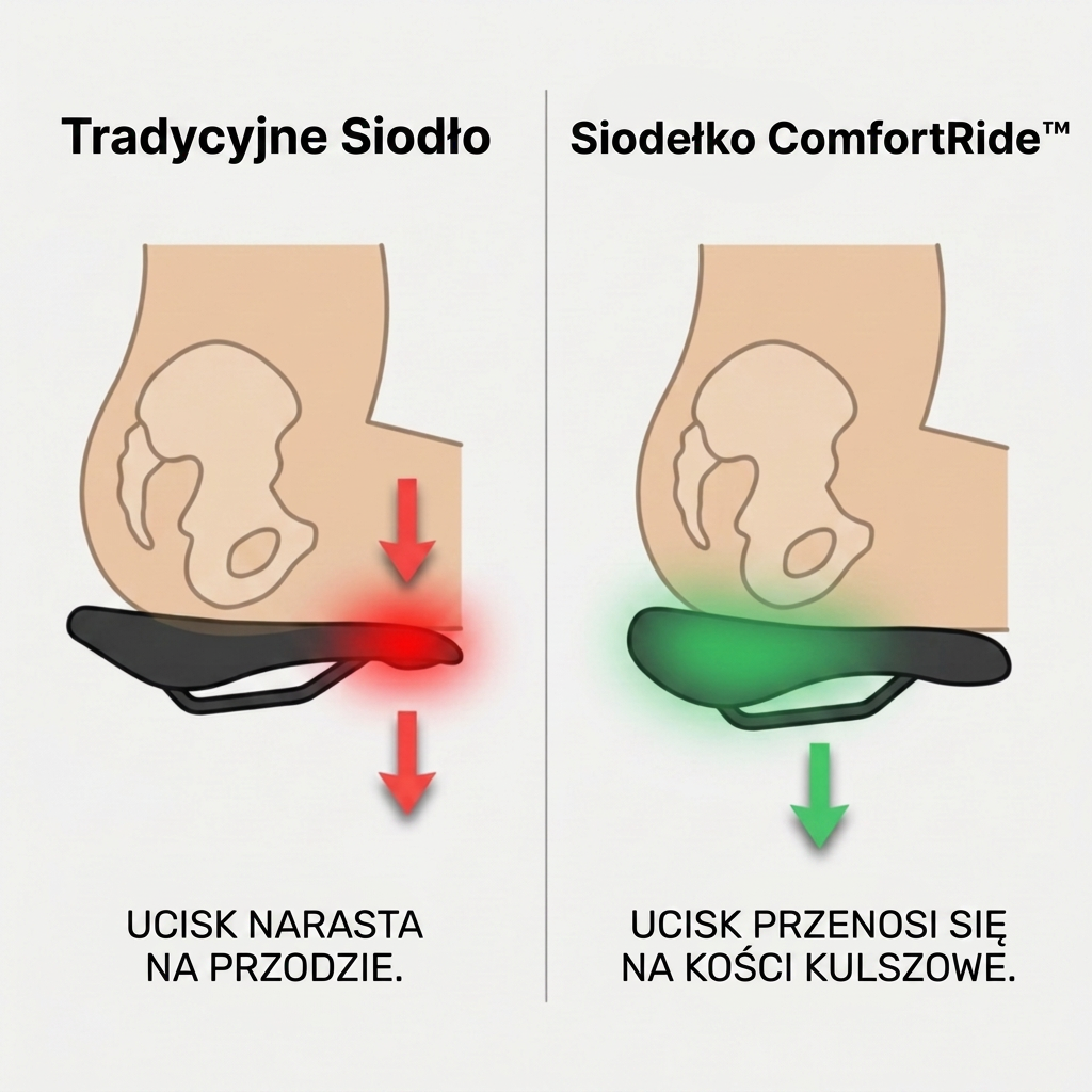 ComfortRide™ Ergonomiczna, oddychająca poduszka na siodełko rowerowe – Maksymalny komfort