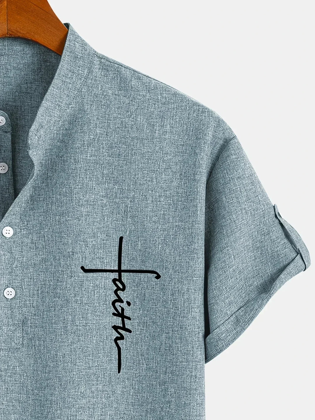 Leblanc™ | Elegancka koszula z krótkim rękawem i stójką