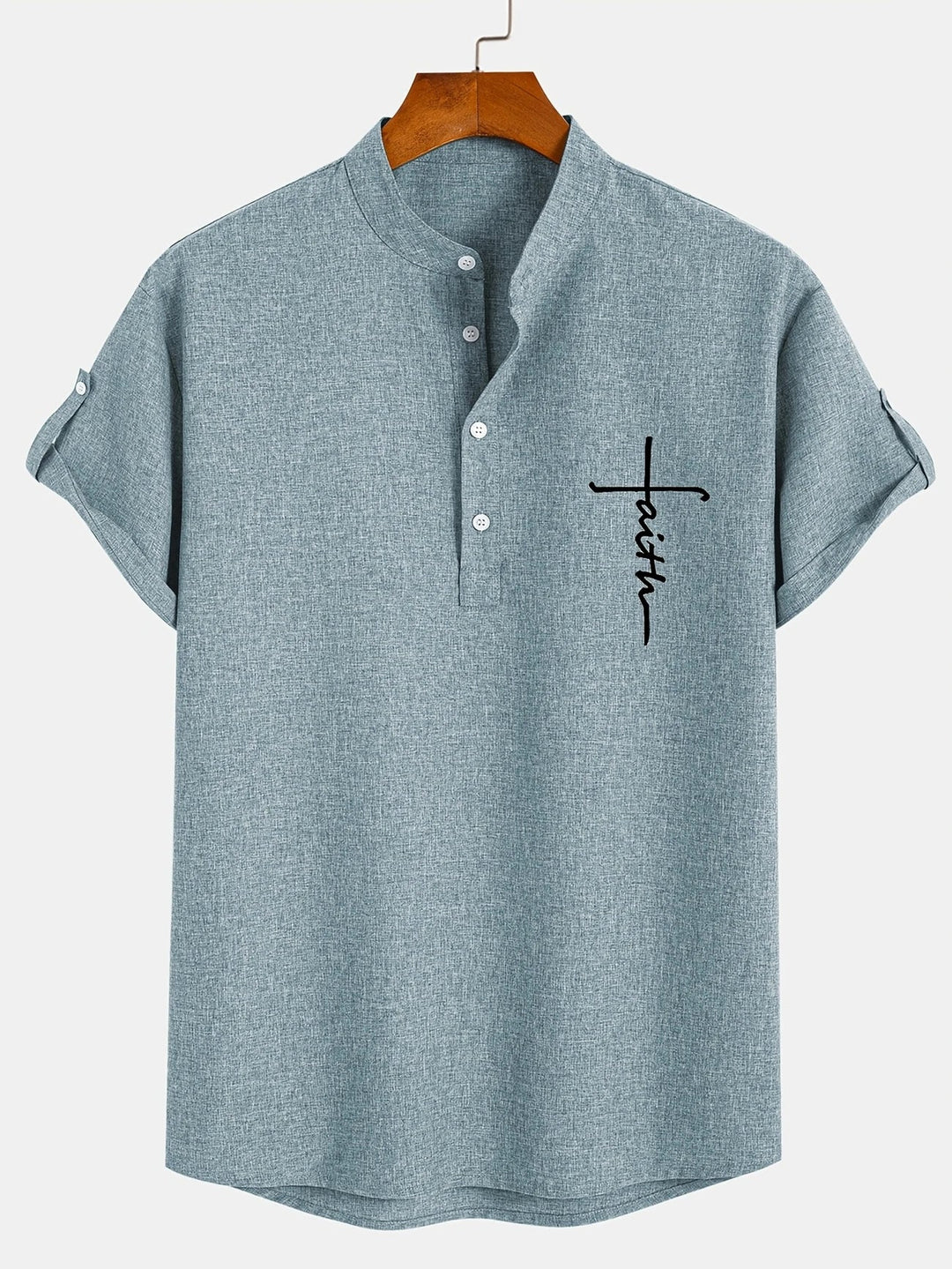 Leblanc™ | Elegancka koszula z krótkim rękawem i stójką