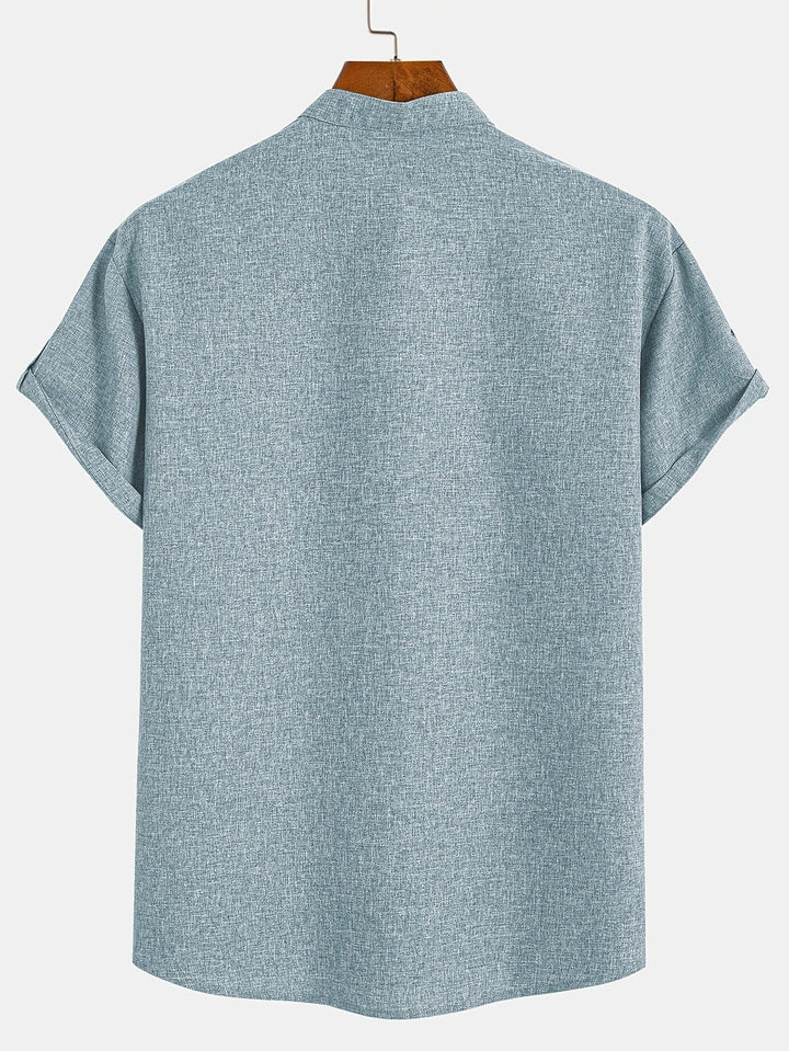 Leblanc™ | Elegancka koszula z krótkim rękawem i stójką
