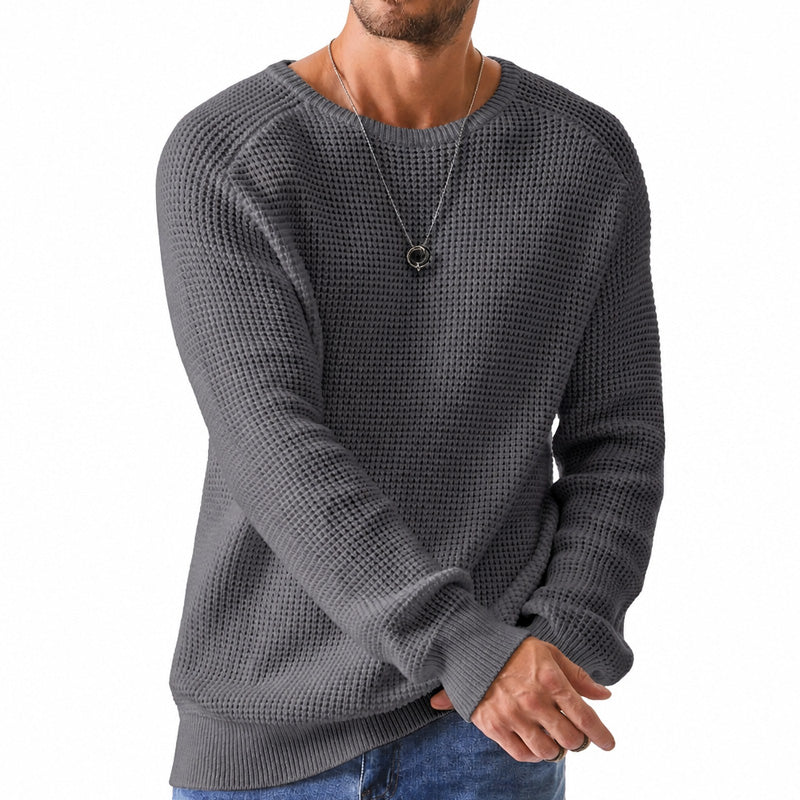 Lorvesso™ – Męski sweter z okrągłym dekoltem