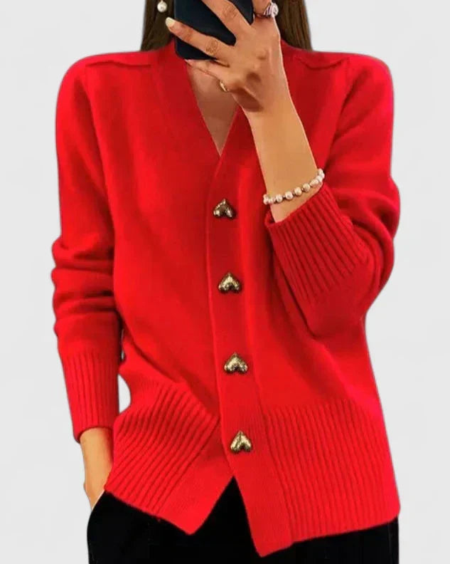 Lillyanne™ – Elegancki kardigan damski z ozdobnymi guzikami
